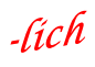 -lich